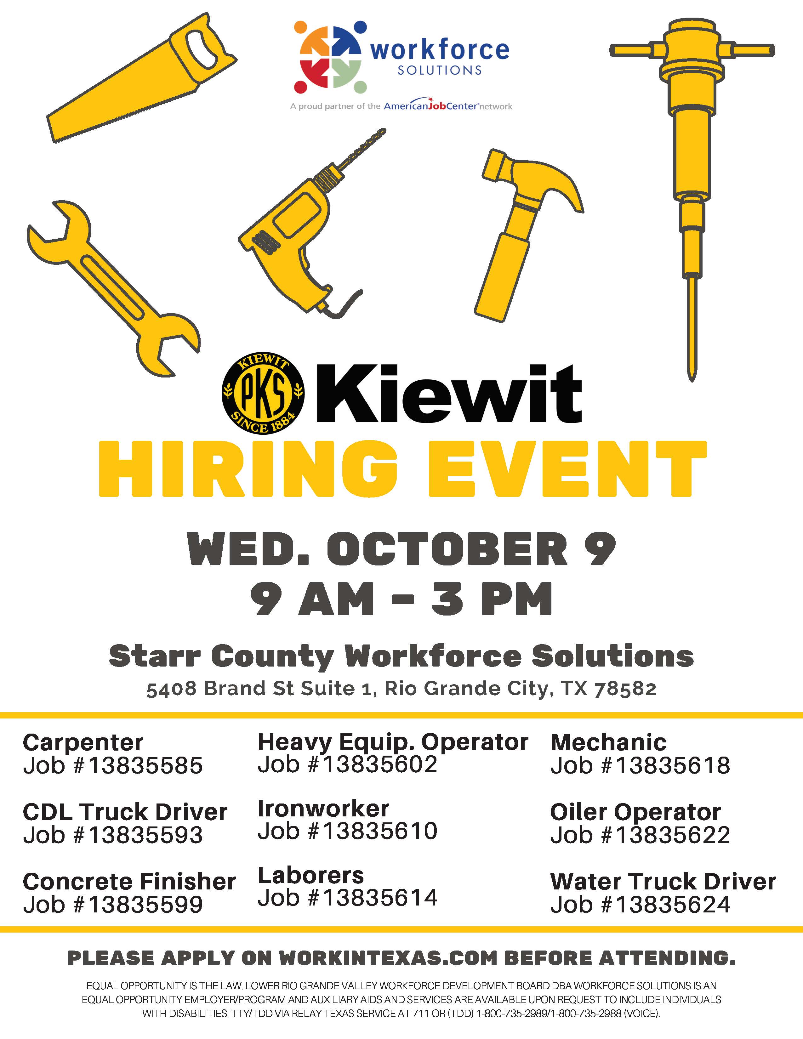 Kiewit Oct. 9th Hiring Event Flyer.jpg